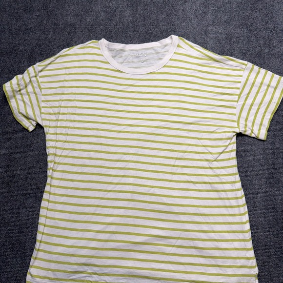 Maurices Tops - 24/7 by Maurices Womens XXL T-Shirt Green White Striped Cotton Modal Crew Neck